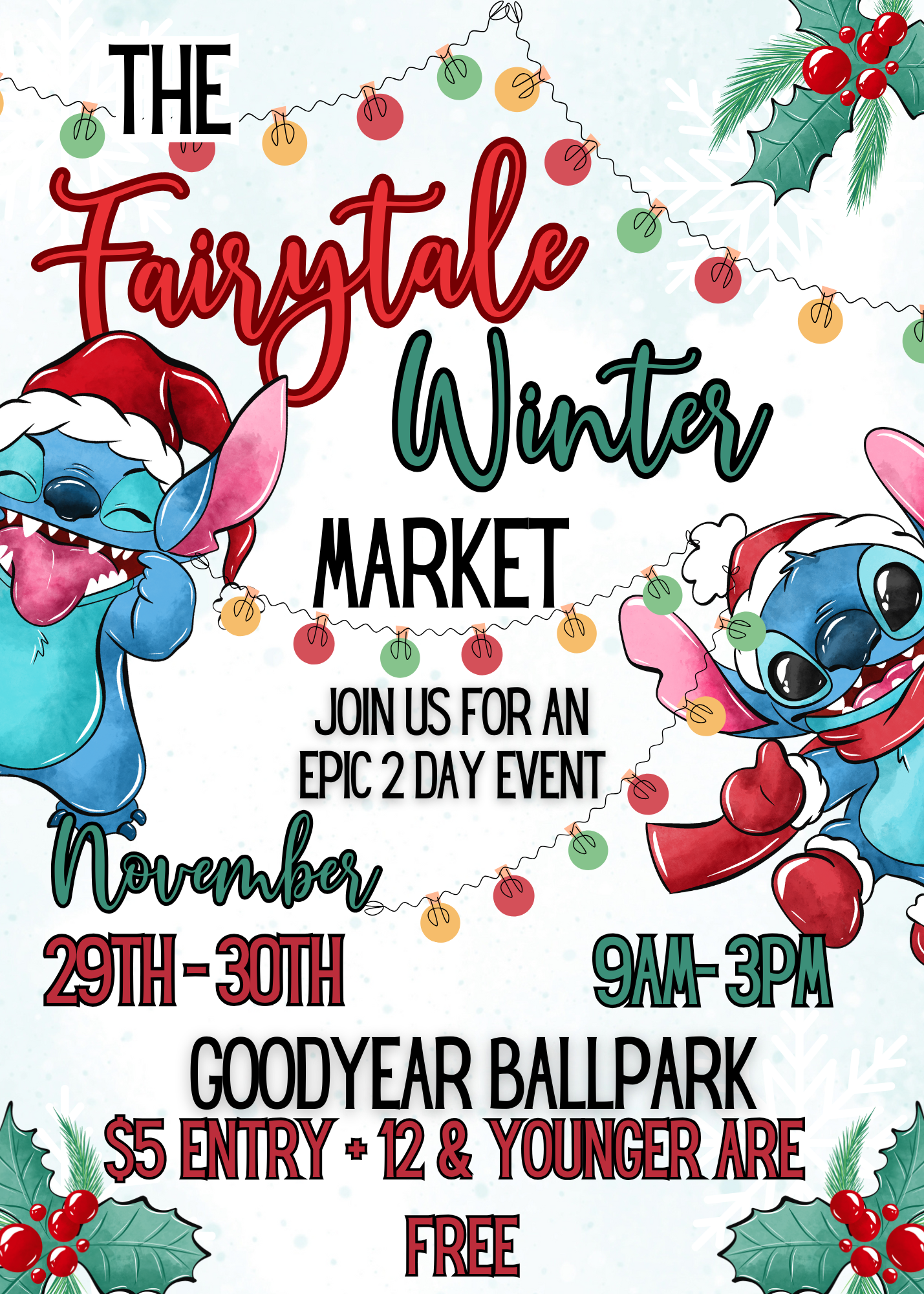 The Fairytale Winter Market Booth/ Food Truck